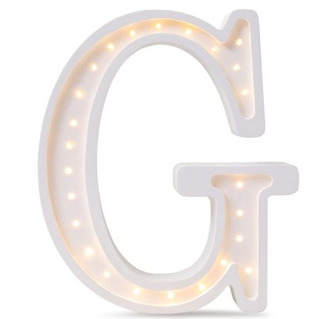 Lampy Letter G White