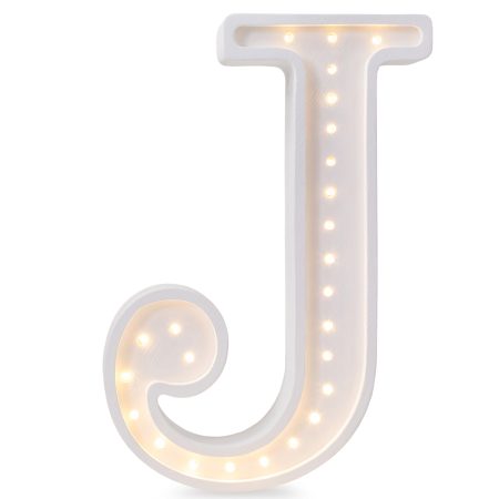 Lampy Letter J White