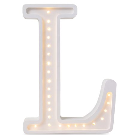 Lampy Letter L White