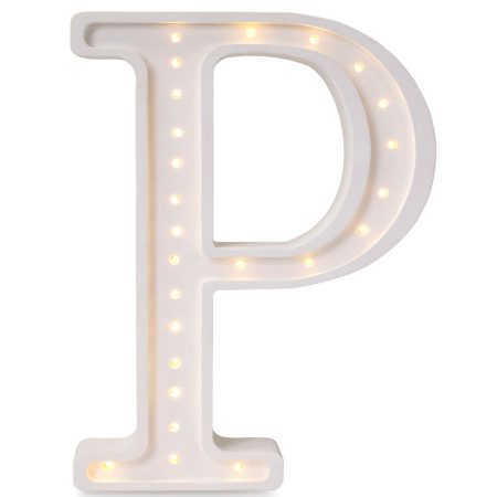 Lampy Letter P White