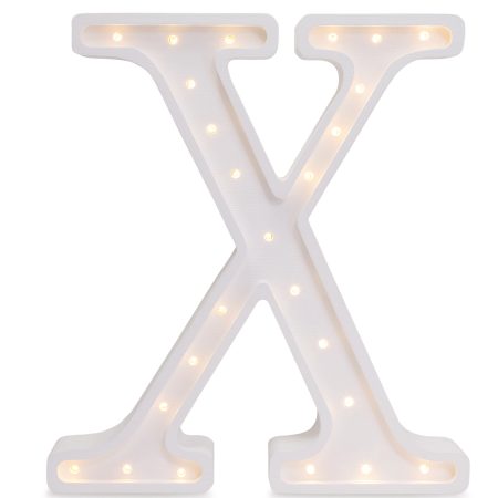 Lampy Letter X White