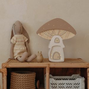 Lampy Mushroom Fairies Light Brown