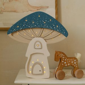 Lampy Mushroom Starry Night Blue