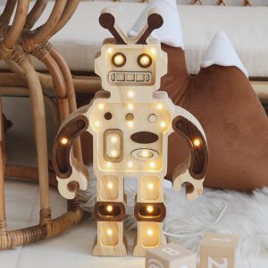 Lampy Robot Wood