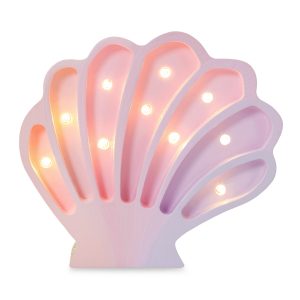 Lamp Seashell Mermaids Pink