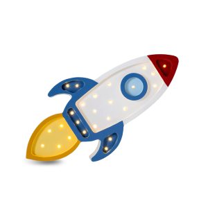 Lampy Space Rocket Galactic White