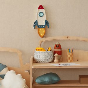 Lampy Space Rocket Galactic White