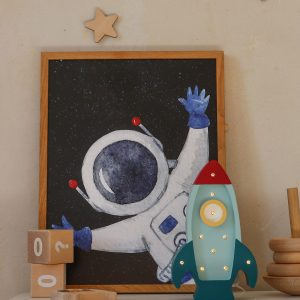 Lamp Space Rocket Mini Teal