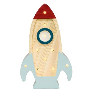 Lamp Space Rocket Mini Wood