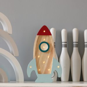 Lamp Space Rocket Mini Wood