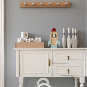 Lamp Space Rocket Mini Wood