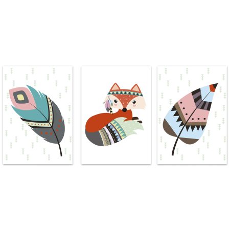 Plakate - Indian animals - Fox