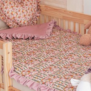 Gewatteerde sprei met ruches Green Garden