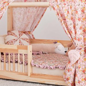 Copriletto trapuntato con volant - Green Garden