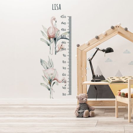 Autocolant de perete - Jungla și prietenii - Grafic de creștere 5. Biroul prezentat în această imagine este de 120x111cm.