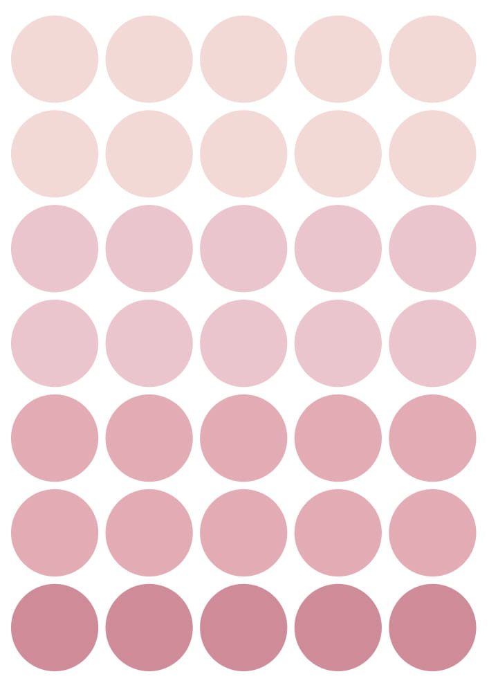 Wall stickers - Dots - Pink