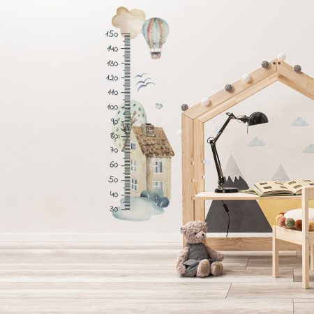 Autocolant de perete - Casă - Grafic de creștere. Biroul prezentat în această imagine este de 120x111cm.