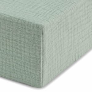 Muslin Bed Sheet - Mint