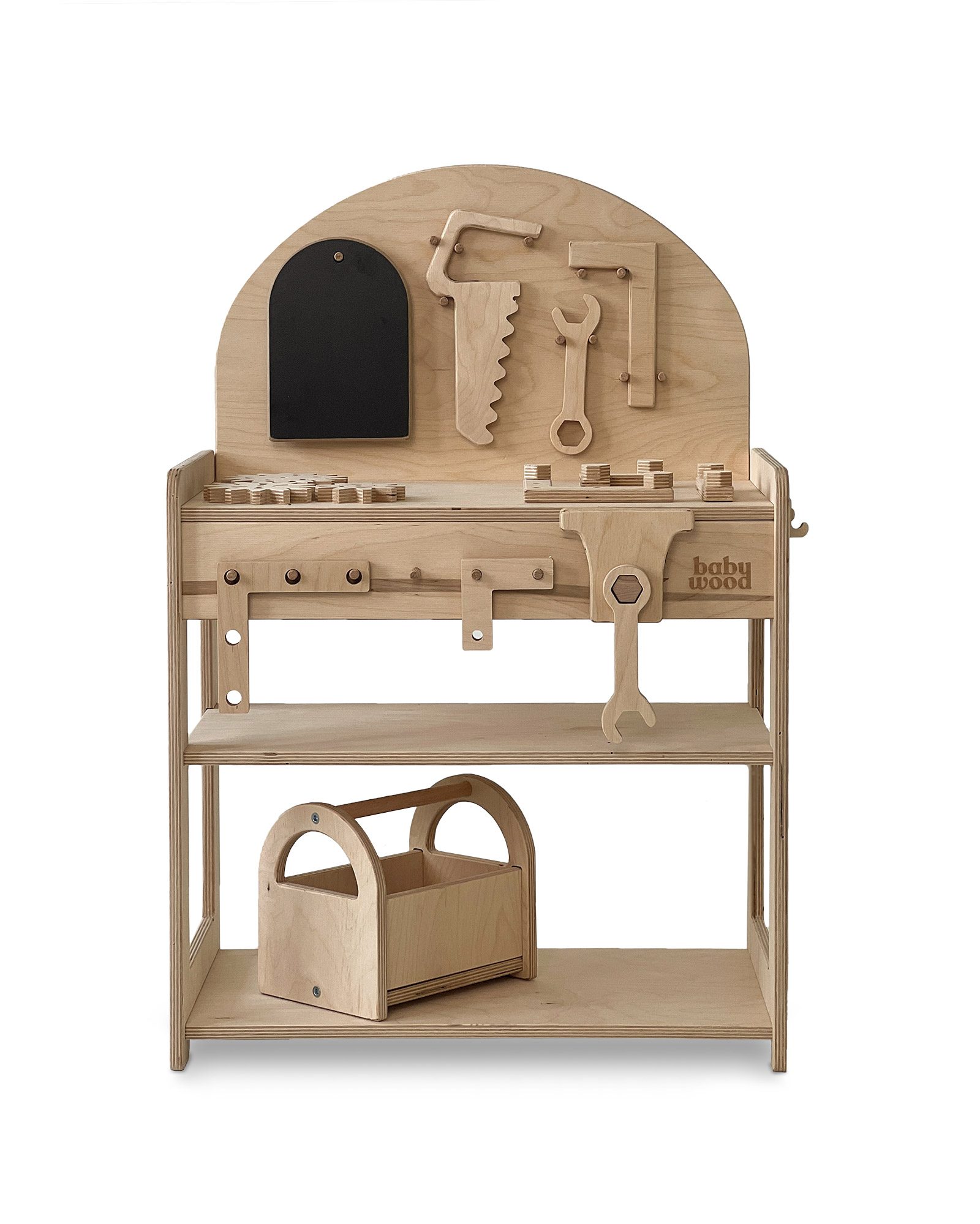 Wooden workbench for children