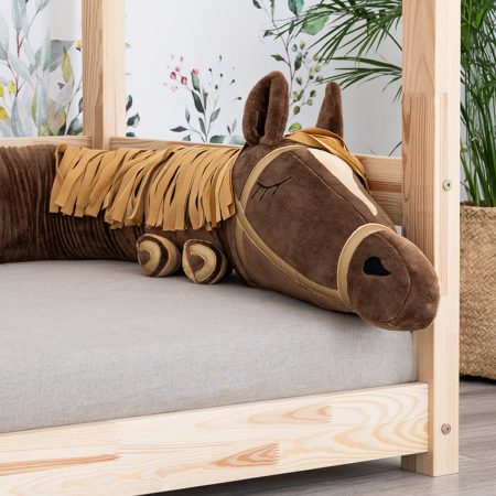 Støtfanger til barneseng - Brun hest