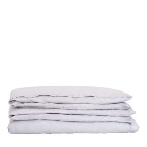 Dekbedovertrekken met envelopopening light gray