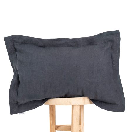 Fundas de almohada de lino, Charcoal