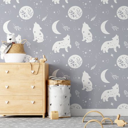 Papel pintado - Pequeños lobos