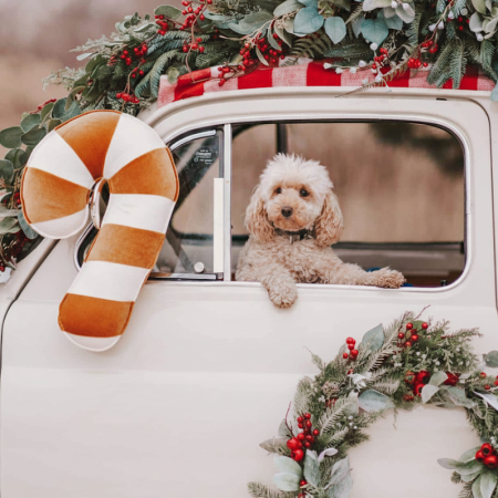 Coussin patchwork Lollipop - Gold