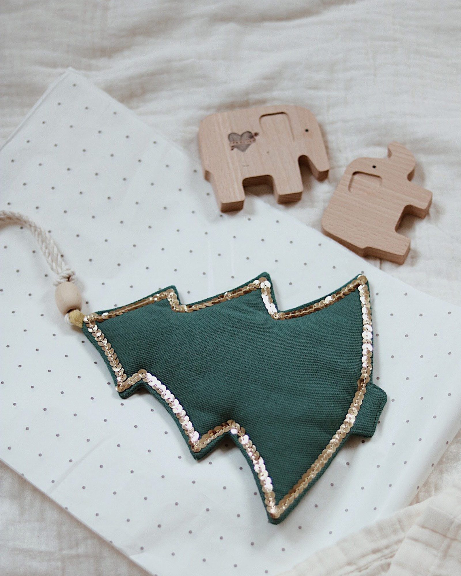 Guirlande en lin - Green Christmas Tree