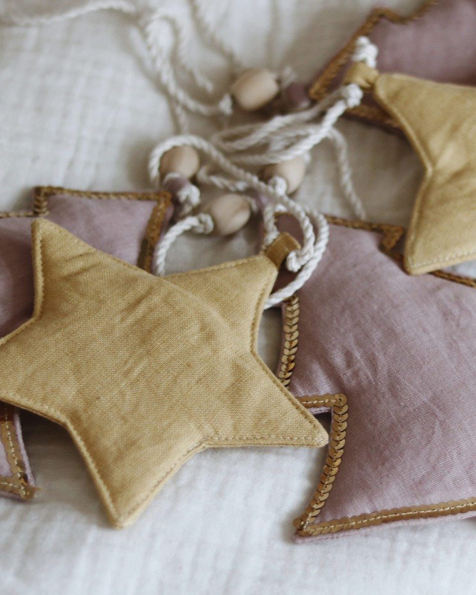 Guirlande en lin - Pink Christmas Tree