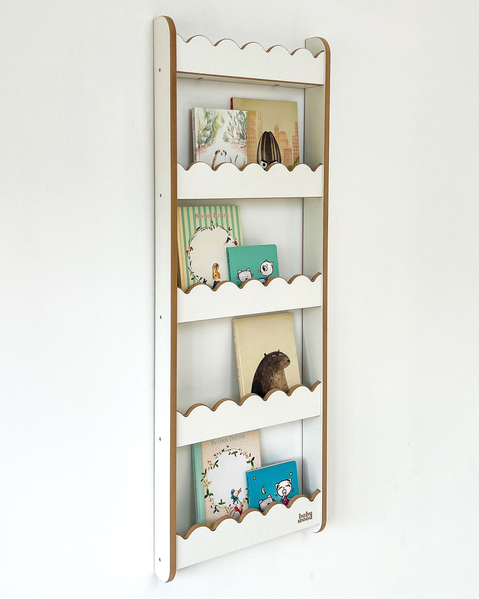 Wandplank - WAVE L White