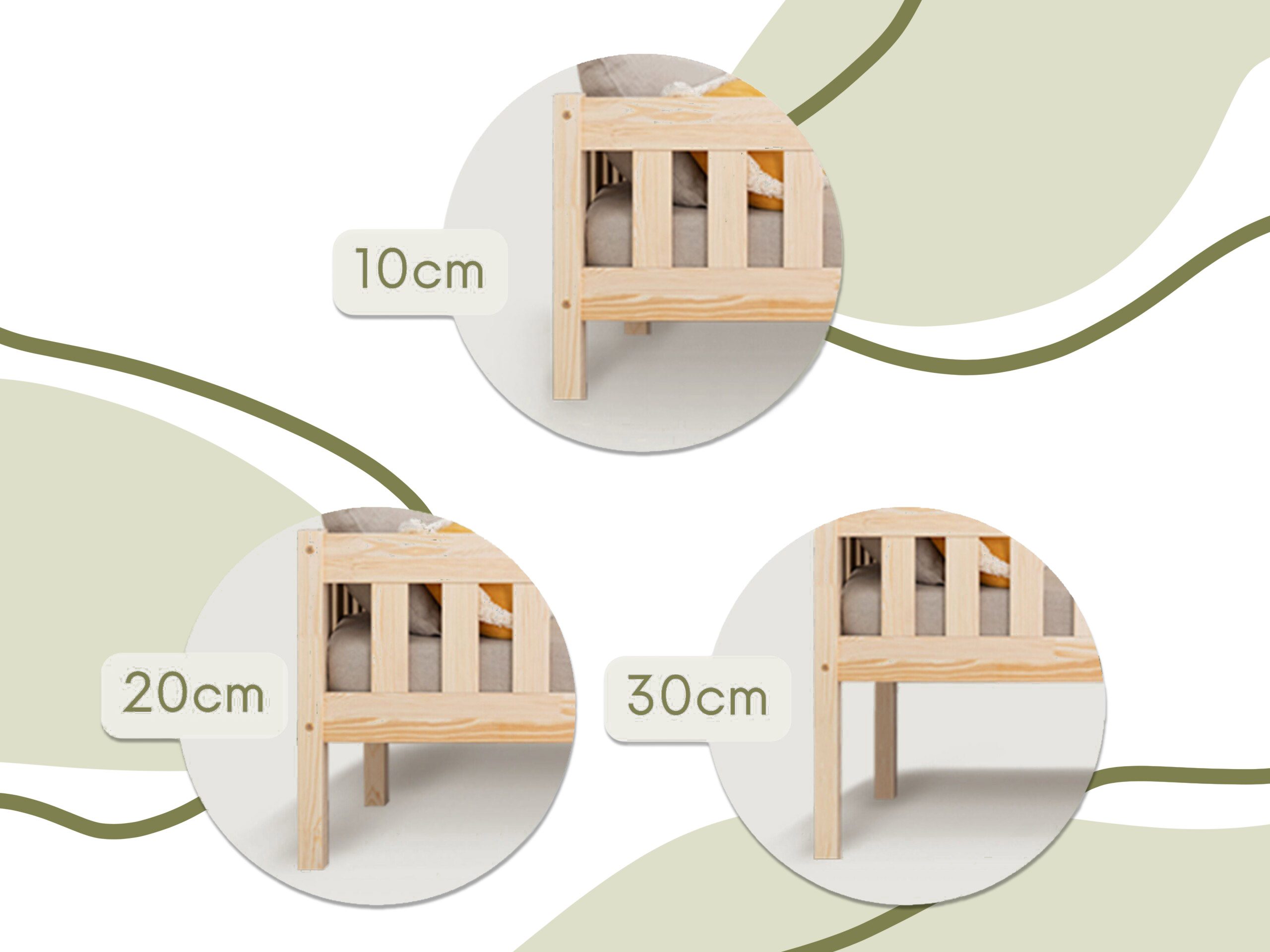 Set of Additional Wooden Legs