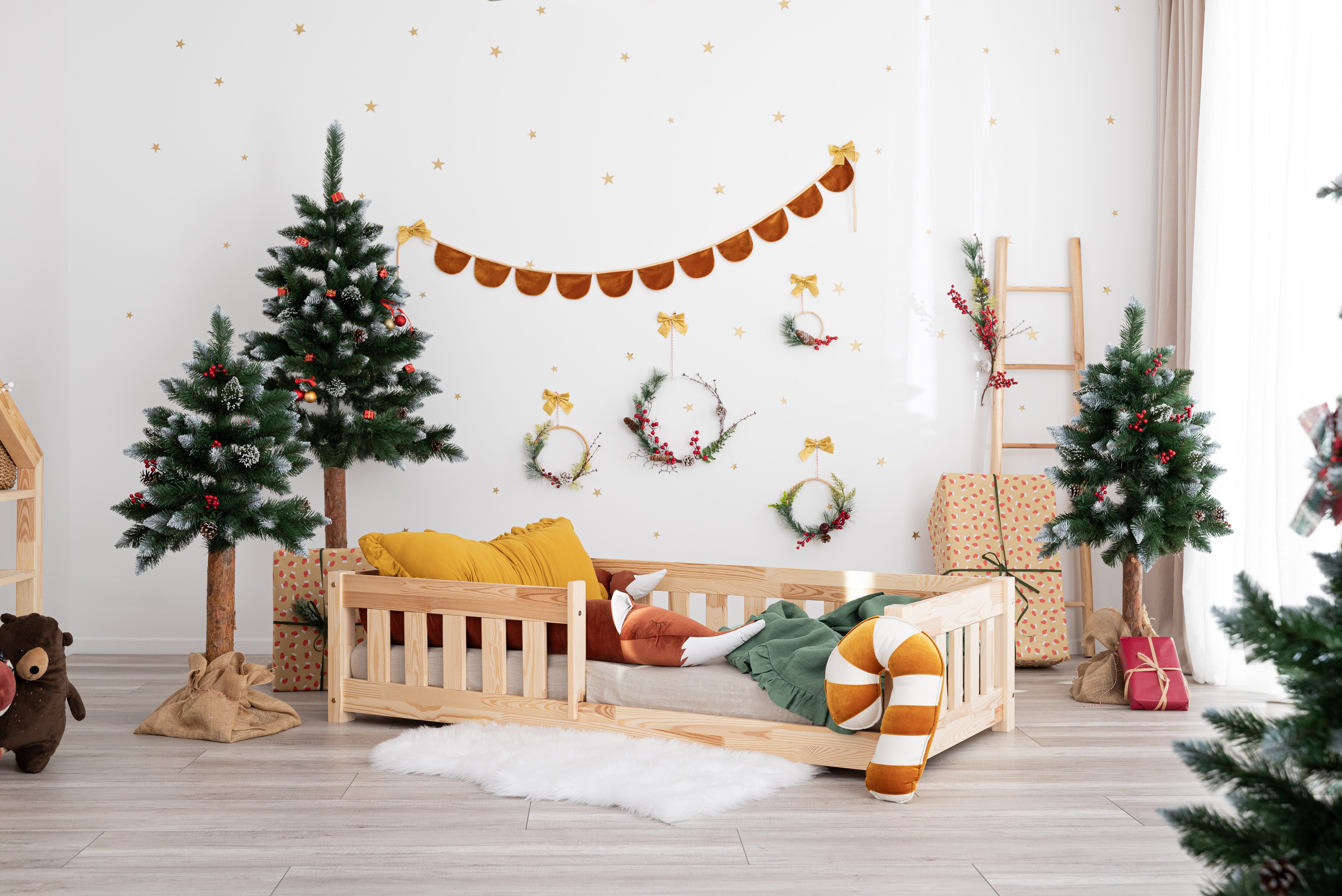 Nella foto: Letto per bambini Vedo 160x80cm con Ringhiera