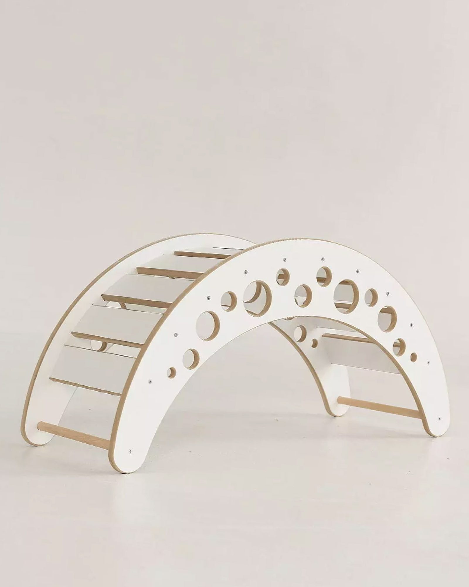 Hölzerne Wippe Moon White