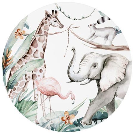 Wandaufkleber - Dschungel und Freunde.