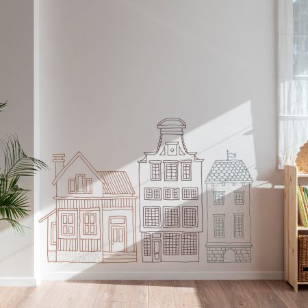 Stickers muraux - Petites maisons