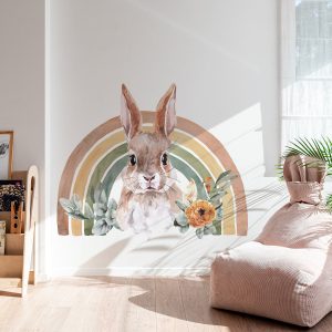 Väggdekaler - Regnbågsskogen - Kanin 2