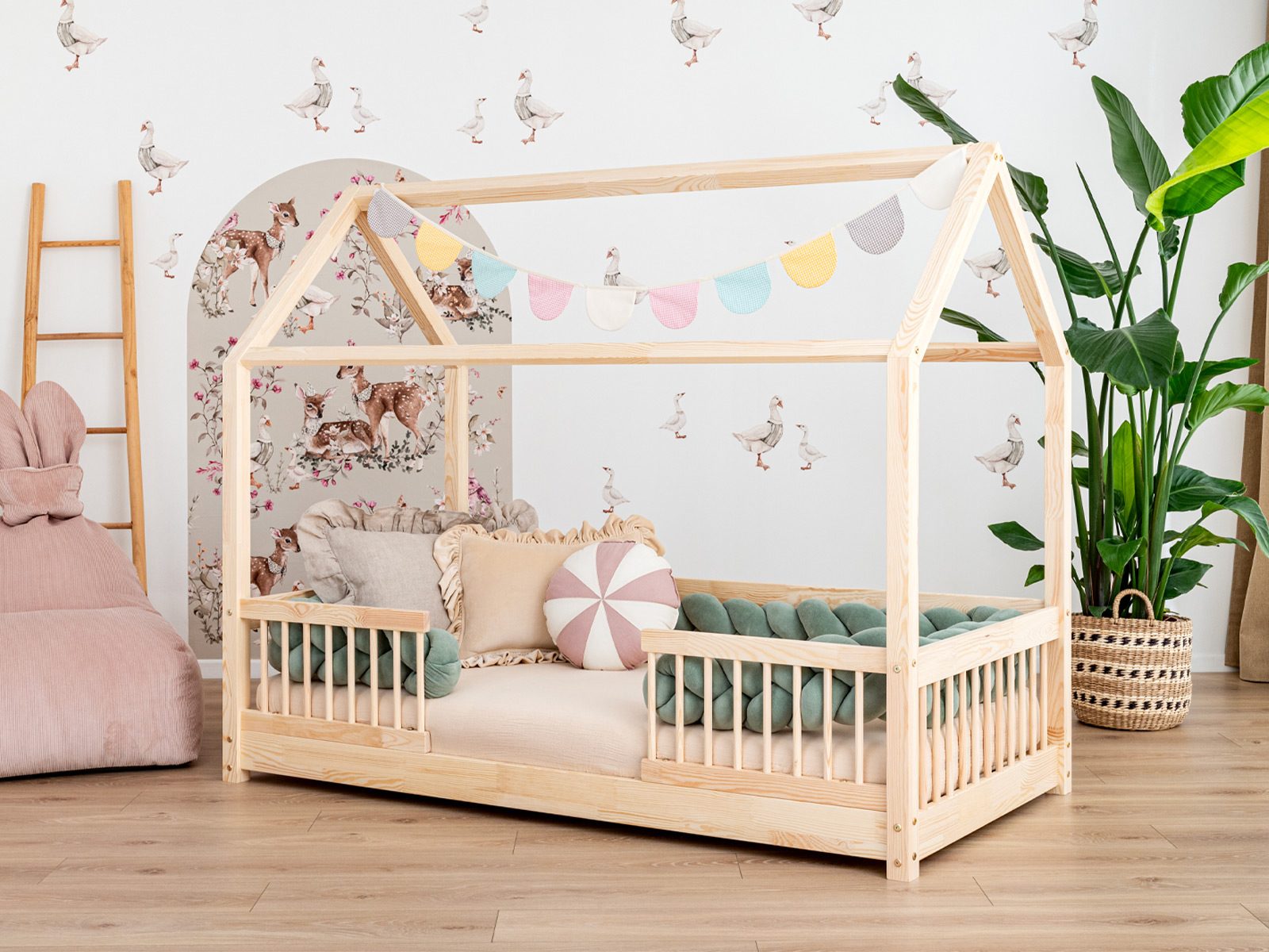 Meli Slim, Vloerbed, Type veiligheidsreling: rond, ingang: midden