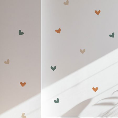 Wandaufkleber - Boho Herzen
