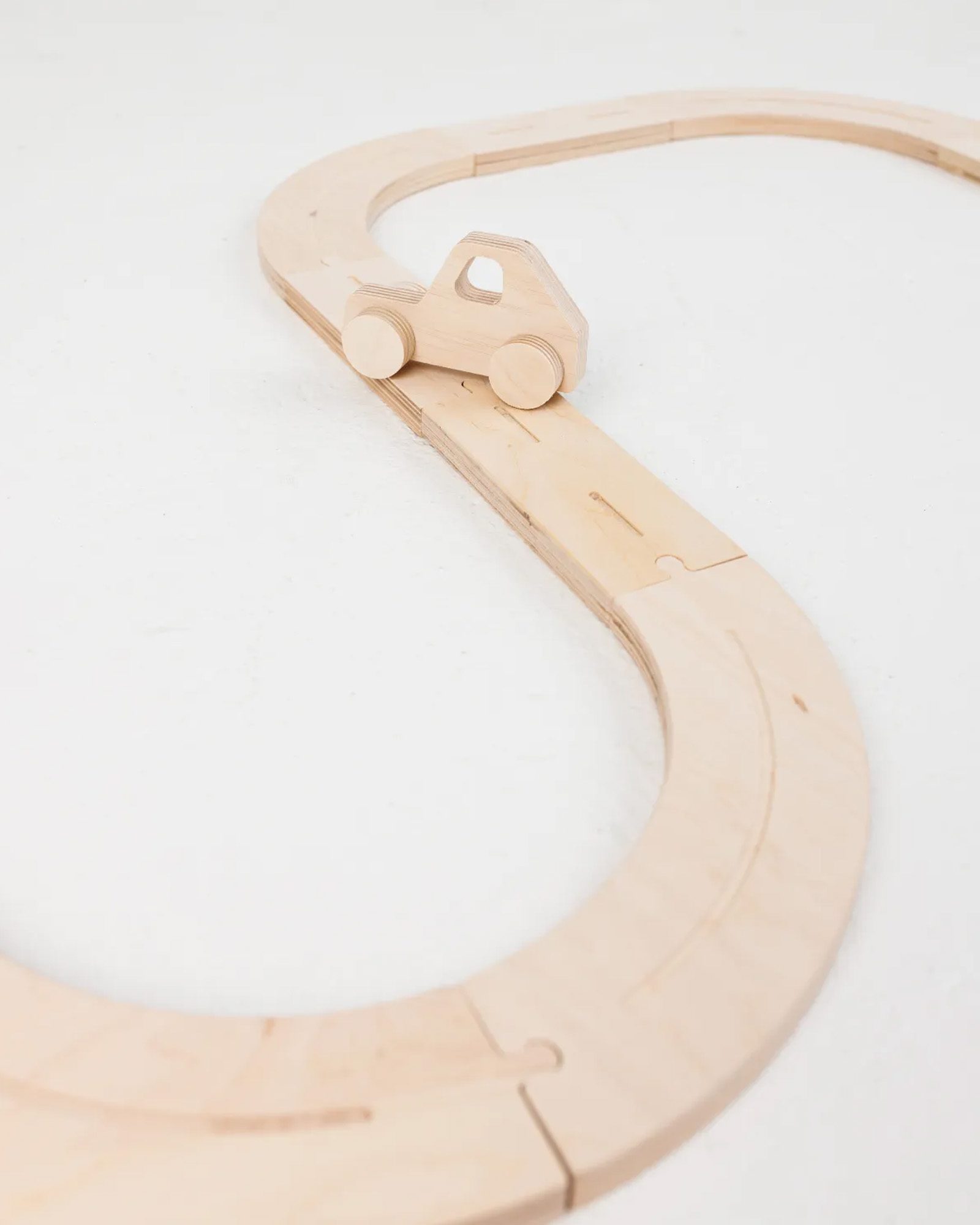 Wooden Road Set with Cars