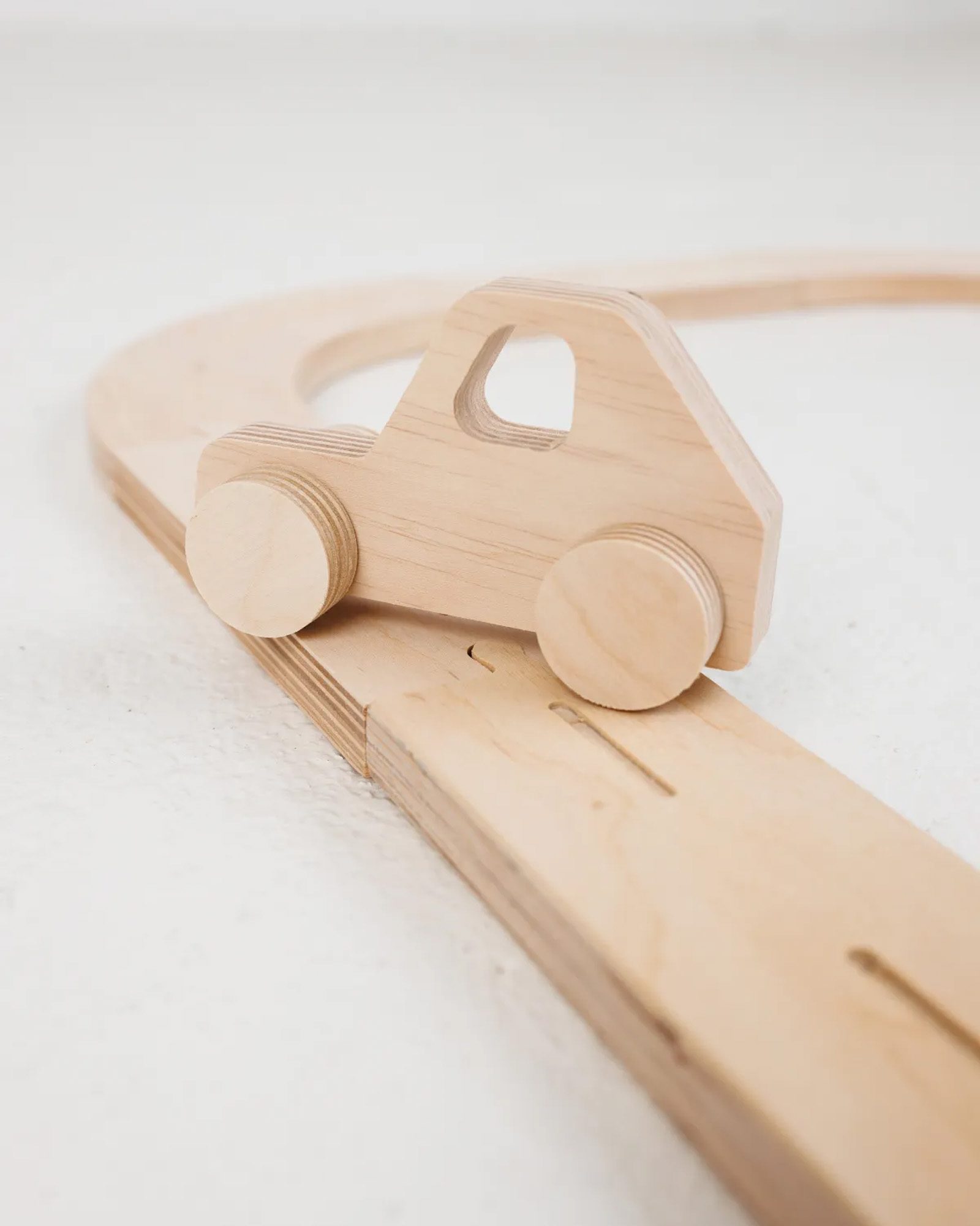 Wooden Road Set with Cars