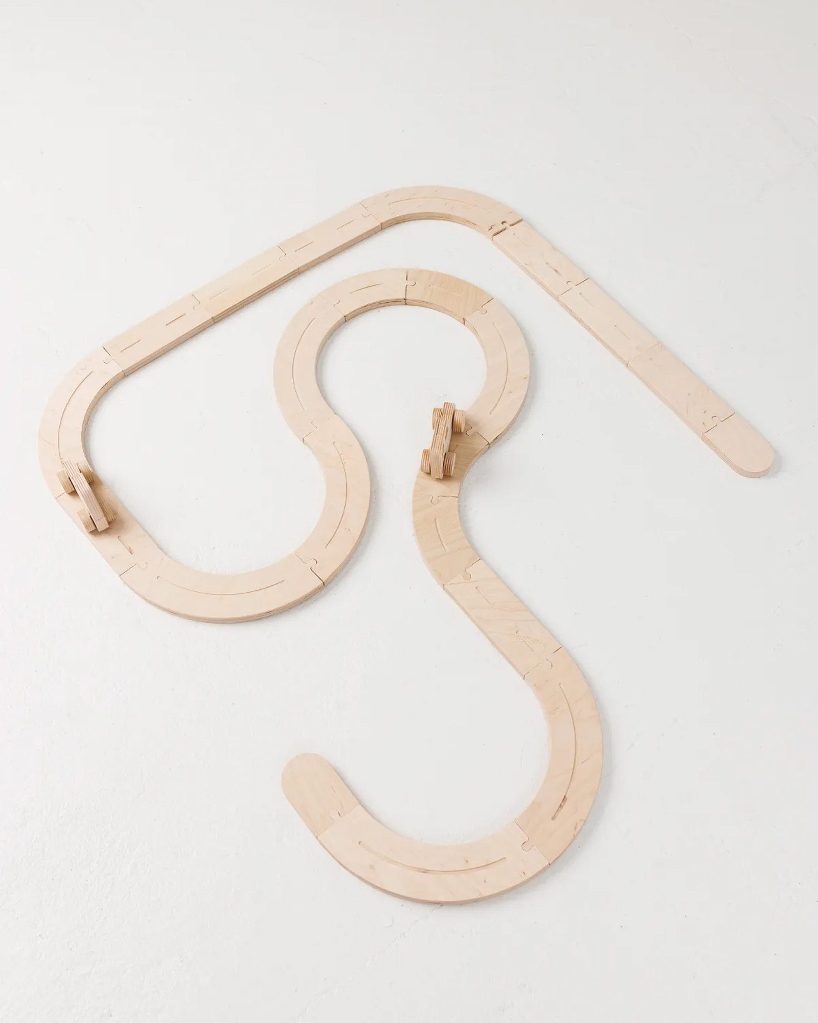 Wooden Road Set with Cars