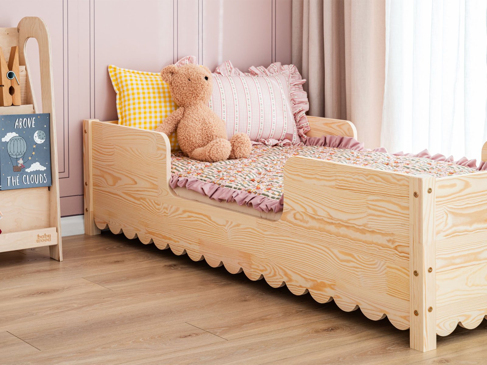 Kinderbed - Papillon IV - Hoogte van de poten: vloerbed