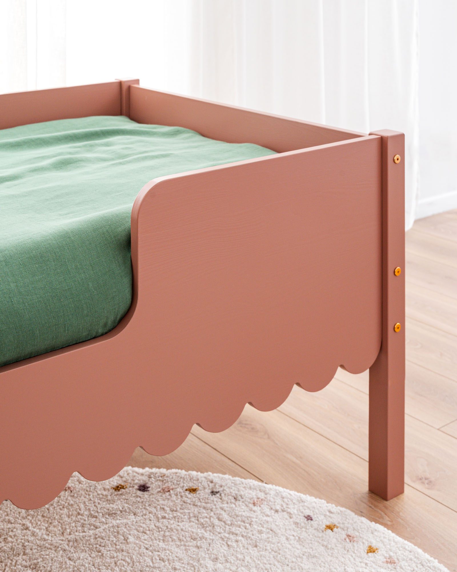 Kinderbed - Papillon IV, Kleur: Heather, Hoogte van de poten: 20 cm